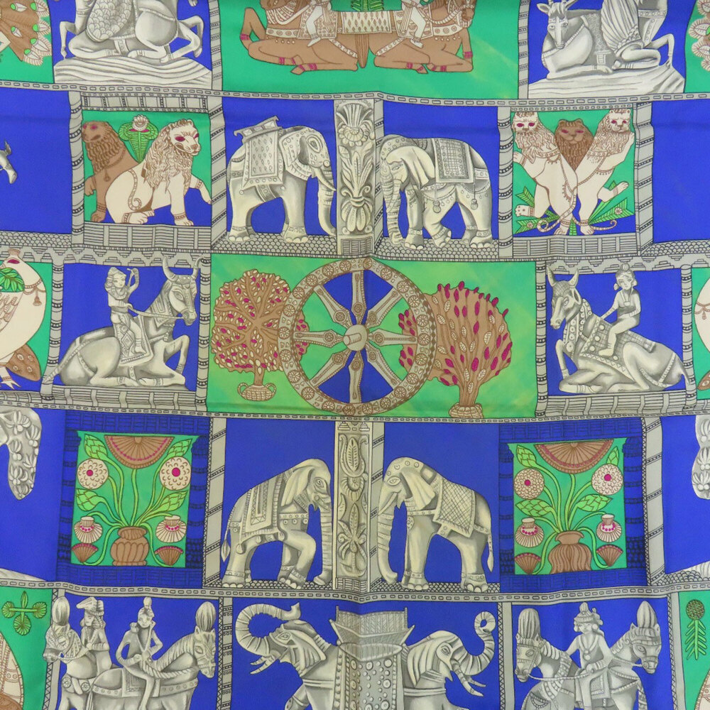 Hermes Carre 90 Trana Scarf Muffler Silk Women's HERMES - Picture 3 of 16